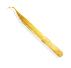 Pinzas de extensión de pestañas con agarre de fibra en pinzas de pestañas de acero inoxidable de color personalizado - Product Image 3