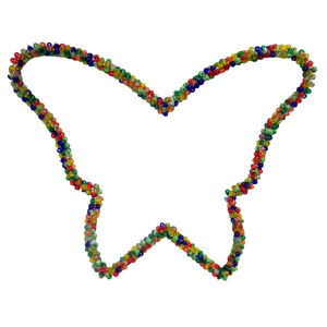 Hierro en forma de estrella/Cuentas adorno colgante de Navidad niquelado para el hogar vacaciones decoración de Navidad hecho a mano a granel - Product Image 6