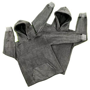 Streetwear lourd personnalisé 500 g/m² Sweatshirts à capuche pour hommes Sweatshirts à capuche vintage double couche délavés à l'acide délavés au soleil - Product Image 1