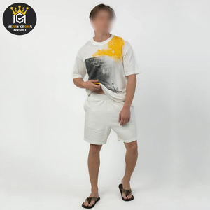 Abordable Hommes Acide Lavage T-shirts Confortable Respirant Tissu À La Mode Décontracté En Gros À Manches Courtes Tops Pour Un Usage Quotidien - Product Image 5