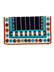 Manta de sillín de caballo occidental duradera Diseño de lana cómodo para uso ecuestre diario Polialgodón para Rancho de equitación de sendero largo - Product Image 3