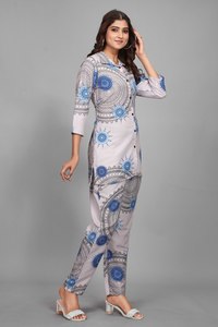 ชุดอเนกประสงค์สำหรับเด็กผู้หญิงเครื่องแต่งกายเข้าชุดสวมใส่สบายสำหรับฤดูร้อนเลานจ์หรืออีเวนต์สวมใส่ง่ายและทันสมัย - Product Image 5