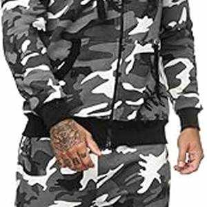 Conjuntos Deportivos Personalizados para Hombre, Ropa Urbana 100% Algodón, Lavado Ácido Decolorado al Sol, Conjunto con Cremallera, Chándales para Hombre, Subidos por Dress Sports - Product Image 2