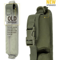 Pochette tactique respirante Molle pour accessoires, sac à bandoulière, fixation pour sac à dos, organisateur d'outils de chasse en polyester durable