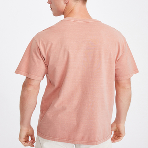 T-shirts pour hommes 100% coton, col rond, manches courtes, décontractés, anti-rides, respirants, de haute qualité, logo personnalisé imprimé - Product Image 4