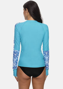 <b>Women</b> Sports <b>Rash</b> <b>Guard</b> OEM Custom Service Sublimation Printing Gym Fitness Wear Breathable <b>Women</b> <b>Rash</b> <b>Guard</b> Customized - Product Image 5