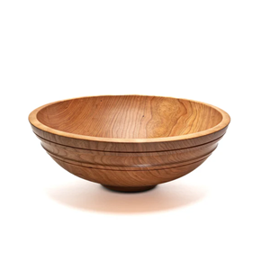 Tazón de Madera de Acacia de una Sola Pieza Hecho a Mano, Tazón para Servir de Madera de Acacia de Alta Calidad, Utensilios de Cocina de Fábrica Vietnamita - Product Image 1