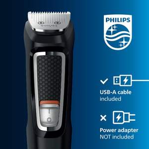 Kit de Aseo Masculino Todo en Uno de 15 Piezas: Afeitadora, Recortadora de Barba y Pelo con Cable USB para Nariz, Orejas y Cabeza (No apto para vehículos recreativos) - Product Image 1