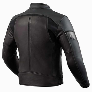 Blouson en cuir de moto unisexe personnalisable, élégant, pour la saison hivernale, de haute qualité, col montant, coupe ajustée, marque personnalisée OEM - Product Image 2