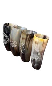 Real Buffalo <b>Viking</b> Drinking Horn Glass <b>Cup</b> Eco-Friendly Handcrafted by Royal Natural Craft Polished Animal Style - Product Image 4