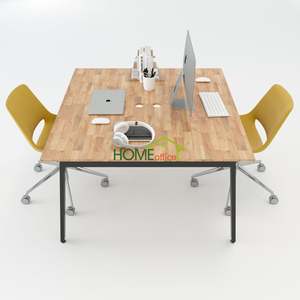 Bureau en cluster Aton Concept 120x120 HBAT012 - Style de design minimaliste, assemblage requis - Product Image 2