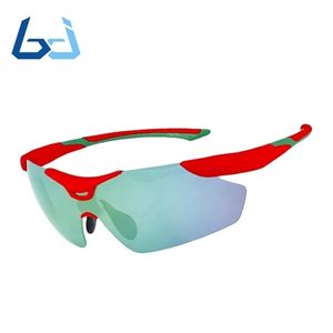 Borjye J125A Marco amarillo Lente negra CE Uv400 logo Impresión Gafas de sol al aire libre - Product Image 3
