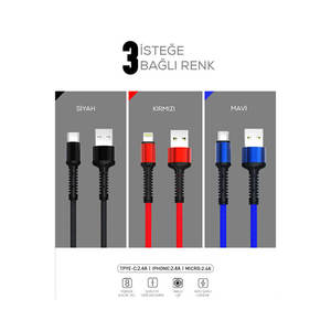 Câble Micro USB 3-en-1 Netzy LS63 1m en Cuivre Pur, Chargeur Rapide avec Fonction d'Éclairage pour Transfert de Données - Product Image 3