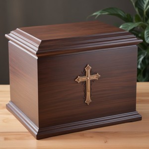 OEM Custom Engraved Wooden Adult <b>Ashes</b> Urn Wholesale Traditional Wooden Adult Cremation Urn Exporter From India - Product Image 5