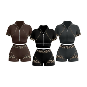 ชุดเซ็ต 2 ชิ้น เสื้อฮู้ดลำลองสำหรับผู้หญิง แบบเต็มตัว ปักลายเรียบๆ ทรงปกติ ผ้าถักแบบริบ เหมาะกับทุกฤดู ผลิตจากโพลีเอสเตอร์/คอตตอน - Product Image 4