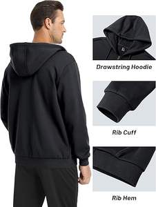 Sudadera Unisex con Cremallera, Felpa Gruesa de Algodón, Corte Holgado, Ropa Casual de Exterior - Product Image 5