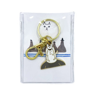 Manufacturer <b>Custom</b> 3D Cubic Zinc Alloy Zodiac tiger Metal Gold Color <b>Keychains</b> - Product Image 3