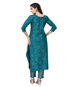 Pakistanais Salwar Kameez Maria Coton Imprimé Formel Garçons Bébé Maxi Belle Boutique Arabe Design Vêtements Africains - Product Image 4