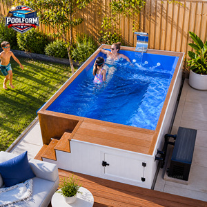 Piscina Elevada de Fibra de Vidrio Estilo Hotel Boutique de Alta Gama con Ventana Acrílica Personalizable para Uso Familiar y Niños - Product Image 3