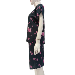 Ensemble short d'été en rayonne à col en V de style simple vêtements de nuit à manches courtes pour femmes ou vêtements de relaxation à la maison - Product Image 5