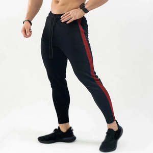 Pantalones ajustados informales de algodón para hombre, para Primavera, ligeros, para gimnasio, Fitness, entrenamiento deportivo, Joggers, diseño de retazos, pantalones de chándal para correr - Product Image 3