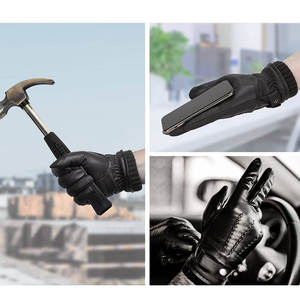 Guantes de cuero de invierno de alta calidad más vendidos, secado rápido, informales y elegantes, lisos, al aire libre para ciclismo, cómodos para deportes y fiestas - Product Image 3