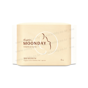 Happy Moonday - Toallas Sanitarias Grandes de Algodón Orgánico con Alta Absorbencia y Estructura Transpirable Ultra Suave para la Higiene Femenina - Product Image 5