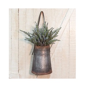 custom wall mounted flower <b>pots</b> garden accessories galvanized metal balcony <b>herb</b> decoration hanging planter - Product Image 5