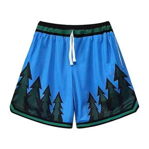 Custom Double <b>Layer</b> Mesh Beach Shorts Quick Dry Athletic Workout Gym Wear Casual Knee Length Sports Running Shorts Pockets Solid - Product Image 1