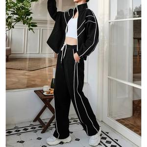 Chándales de mujer al por mayor chándal de moda para mujer chándal liso chándal de mujer último diseño chándales para mujer con ribete - Product Image 5