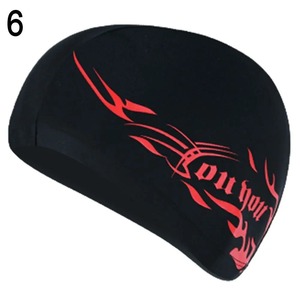 Gorro de Natación Ultrafino para Hombre y Mujer, Gorro de Nailon Elástico con Estampado de Flores, Protección para los Oídos, Pelo Largo, Tamaño Libre - Product Image 6