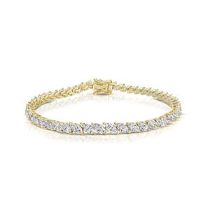 Brazalete de Tenis con Diamantes Marquise (Naturales) en Estilo Inclinado, Oro de 18K - Product Image 2