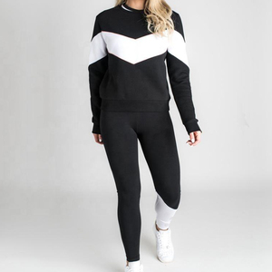 Conjunto Deportivo de Dos Piezas de Felpa para Mujer, Talla Grande, Personalizado, de Alta Calidad, Sudadera de Manga Larga, Transpirable y Ecológico - Product Image 2