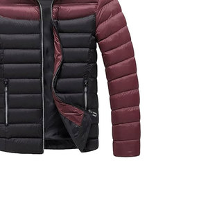 Men <b>Winter</b> <b>Waterproof</b> Puffer <b>Jackets</b> with Stand Collar and Front Logo High Street Style Regular Length Sleeves - Product Image 5