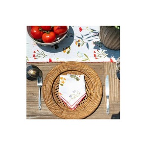 Assiette de chargeur en rotin écologique Décoration de table rustique Centres de table de mariage et décoration Assiette de chargeur en rotin - Product Image 1