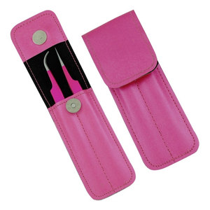 Ensemble de pinces à extensions de cils de qualité supérieure 3 pièces Kit de pinces professionnelles pour l'isolation et le volume des cils avec étui de voyage par MAQNSCO - Product Image 3