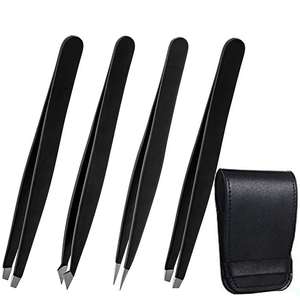 Pinzas de cejas extremadamente duraderas con punta inclinada para una perfecta definición y modelado de cejas - Product Image 6