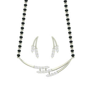 NOVAMART Fine Religious Silver Mangalsutra Set Perfect Gift for <b>Wife</b> on Anniversary Wholesale Export - Product Image 1
