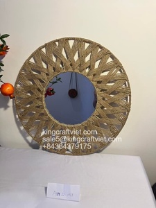 Mặt Hàng Mới Gương Sàn Gương Sàn Lớn Gương Đứng Làm Bằng Sợi Đay Dây Mây Được Sản Xuất Bởi Việt Nam FBA <span class=keywords><strong>Amazon</strong></span> - Product Image 3