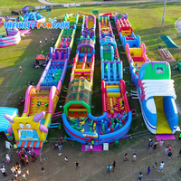 Fabricant Chinois Personnalisé Grande Structure Gonflable d'Extérieur Parcours d'Obstacles Terrain de Jeu Parc d'Attractions Sportif Gonflable