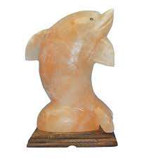 Anwar Enterprises Artisanat écologique Décoration Lampe au sel rose de l'Himalaya Dauphin sculpté Artisanat naturel - Product Image 6