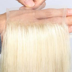 Vente en gros de cheveux humains Remy vietnamiens 100% naturels blonds 613, lisses et soyeux, pour ondulations naturelles, cheveux vierges, fabriqués à la machine - Product Image 3