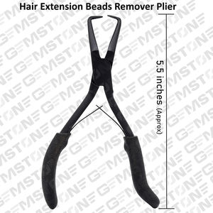 5.5 "Microlink Durable Réutilisable En Acier Inoxydable Noir Extension De Cheveux Perles Remover Pince pour Extensions De Cheveux - Product Image 2
