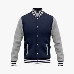 แจ็กเก็ตทีมกีฬาเบสบอลแขนเสื้อหนัง PU และขนแกะสำหรับผู้ชายและผู้หญิงงานปักตามสั่ง - Product Image 6