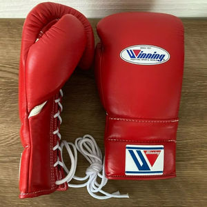 Guantes de boxeo de marca ganadora Entrenamiento de calidad superior Sparring ganador Cordones Guantes de boxeo de cuero de gran calidad Cómodos. - Product Image 2