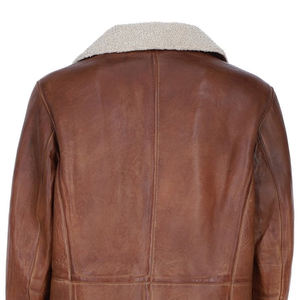 เสื้อแจ็คเก็ตหนังแกะบุผ้าแคนวาสระบายอากาศสำหรับผู้ชาย สวมใส่กลางแจ้งในฤดูใบไม้ผลิ พร้อมโลโก้สั่งทำด้านหน้า - Product Image 5