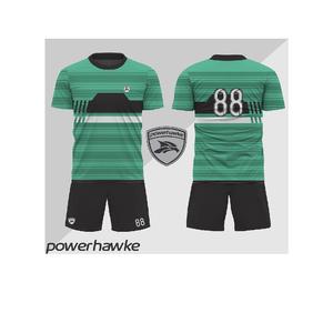 Uniforme de fútbol con patrón elegante de moda Conjunto completo con logotipo personalizado Nombre del equipo Tamaño Color para niños adultos - Product Image 1