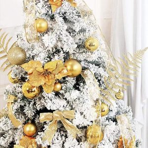 30 sfere di natale in plastica infrangibile con Glitter blu da 6cm decorazioni per alberi eleganti ornamenti per palline di natale - Product Image 2
