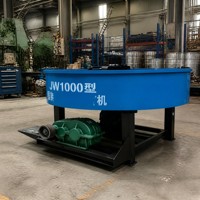 Malaxeur à béton diesel portable en acier inoxydable 500L de marque Yunyang, cuve plate verticale, prix
