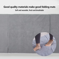 Camión cama Camper firme comodidad transpirable malla lados y portátil tri-plegable espuma viscoelástica colchón plegable multifuncional